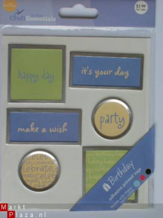 EURO KNALLER: jo ann metal rim tags birthday