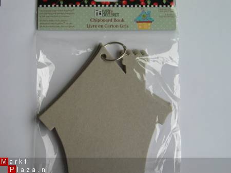 chipboard book house