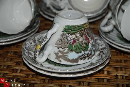 Prachtige oud engels koffie thee servies - Afbeelding 3