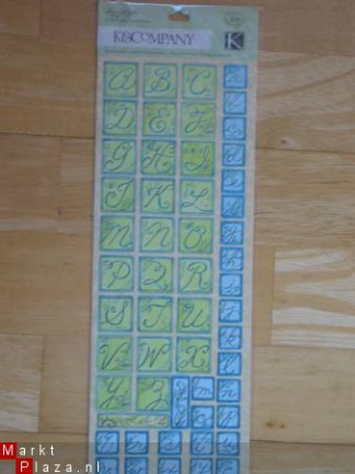 EURO KNALLER: K&Company SW nature die-cut alphabet