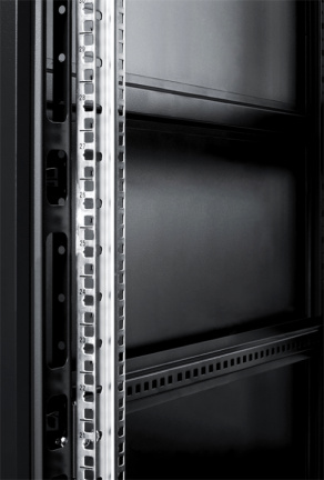 47U 19" serverkast patchkast stalen geperforeerde split deuren voor en achter (BxDxH) 800x1000x2200