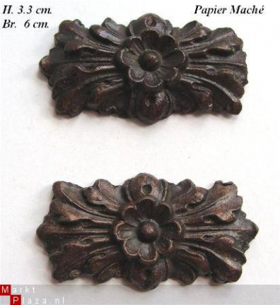 ===2 Klok ornamentjes = oud === 5872