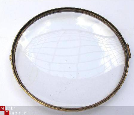 === Pendule deur = bol glas = oud === 6129