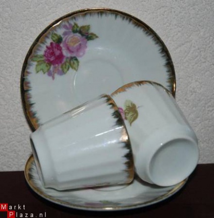 *** 2 mooie rozen kop en schotels *** - Afbeelding 6