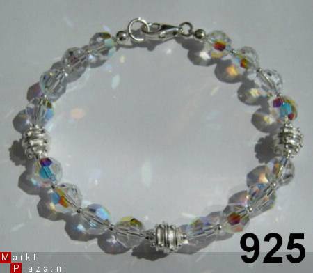 EXCLUSIEVE ARMBAND MET SWAROVSKI EN ECHT 925 ZILVER