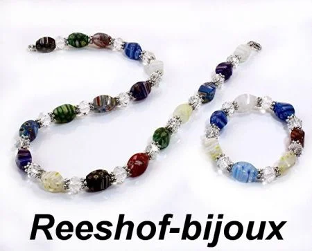 NIEUW: SCHITTERENDE EXCLUSIEVE SET VAN MURANO GLAS.