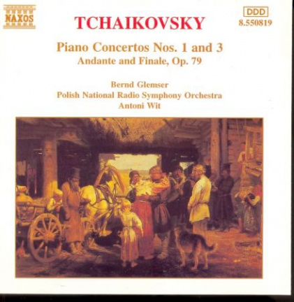 cd - Tchaikovsky - Piano Concertos 1&3-Andante & Finale-op79 - Afbeelding 2