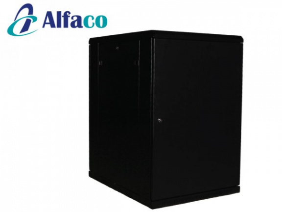 18U 19" serverkast patchkast glazen deur 600x1000x1000