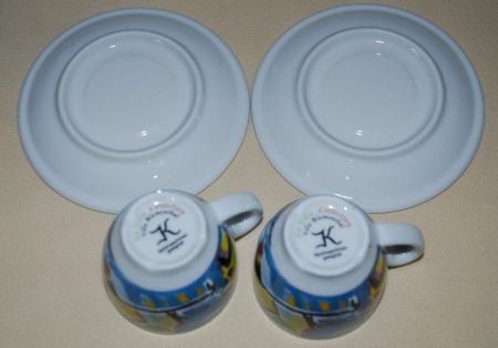AANGEBODEN: 2 KOFFIEKOPJES ESPRESSO LA VILLA COLLECTION - Afbeelding 2