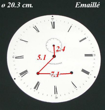 === Wijzerplaat = emaillé = gebruikt === 10160