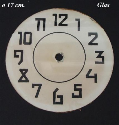 === Wijzerplaat Schwartzwalder = glas = oud === 10201