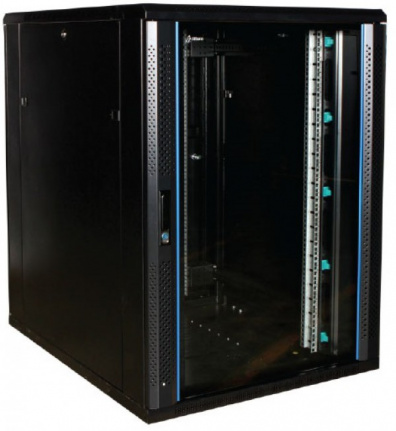 22U 19inch serverkast patchkast serverrack glazen voordeur 800x1000x1200 mm
