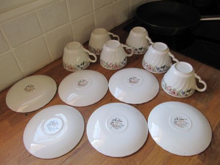 **** 6 Kop en schotels Myott Meakin Spring Fields *** - Afbeelding 3