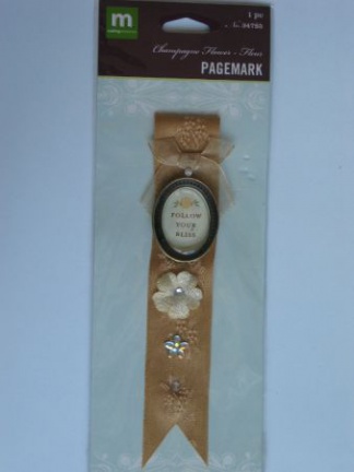 making memories pagemark champagne flower