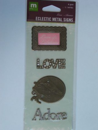 making memories eclectic matal signs love