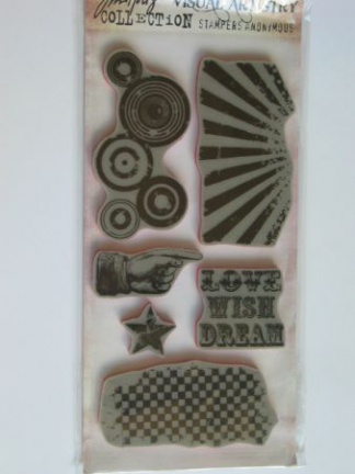 Tim Holtz cling stamp grunge cirque