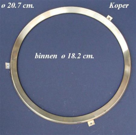 === Wijzerplaat ring = koper = oud === 10840