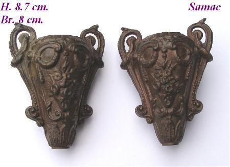 === 2 Klokstel vaas onderdelen = oud === 10905
