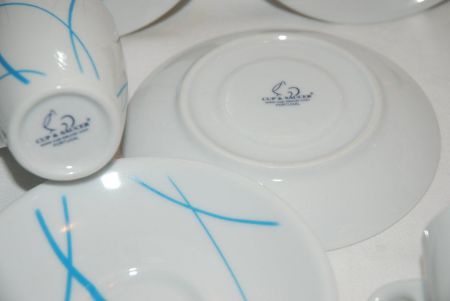 *** 6 espresso kop en schotels van Cup & Saucer *** - Afbeelding 2