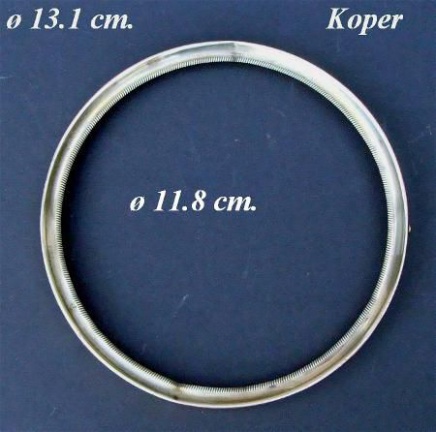 === Wijzerplaat ring = koper = oud === 12057