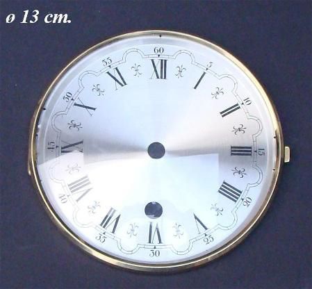 Pendule deur / wijzerplaat = bol glas =12274