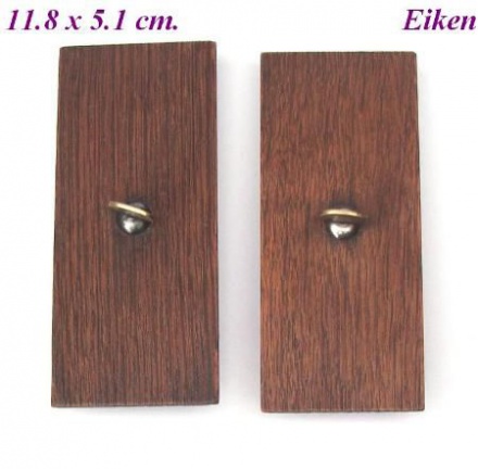 === 2 Klokkast zijdeurtjes = oud === 12564