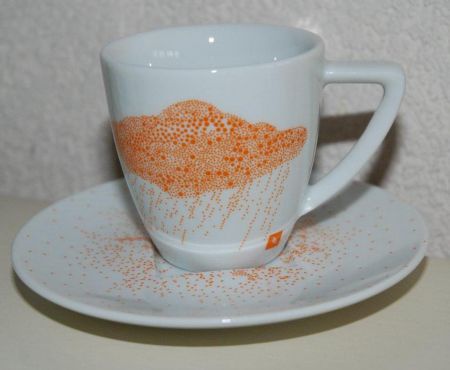 * 4 aparte NESPRESSO espresso kop en schotels * - Afbeelding 3