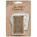 Tim Holtz idea-ology alpha cards (72 pieces)