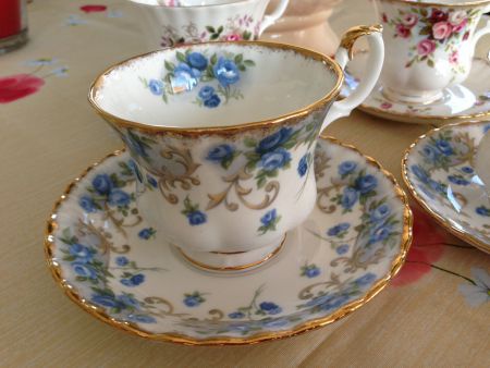 ROYAL ALBERT SHERATON SERIES ANGELA Lavender Rose Cottage G - Afbeelding 3