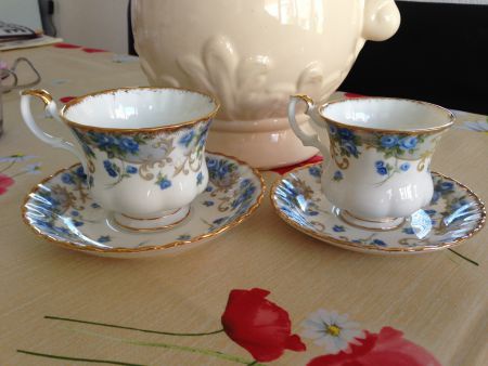 ROYAL ALBERT SHERATON SERIES ANGELA Lavender Rose Cottage G - Afbeelding 5