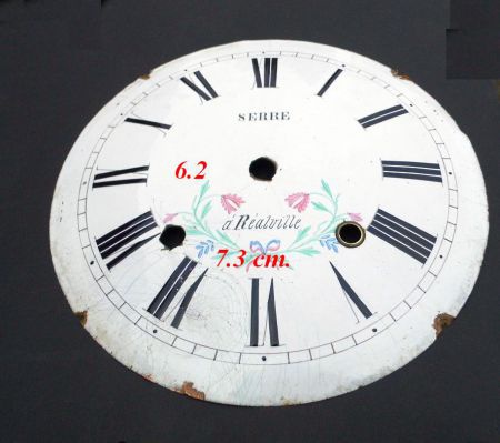 === Comtoise wijzerplaat = emaillé = oud === 17552