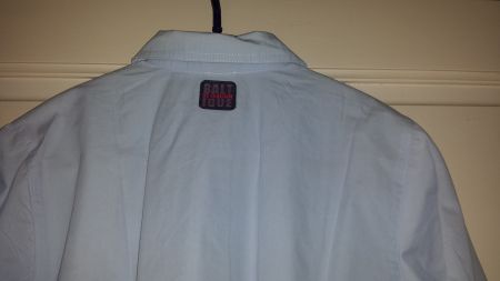 MiniMan Mini Man licht blauw overhemd blouse maat 128 - Afbeelding 5