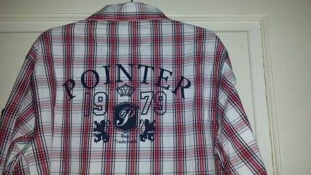 Pointer rood wit blauw geruit overhemd maat 128 nieuw - Afbeelding 4