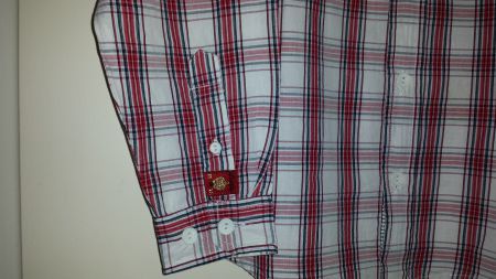 Pointer rood wit blauw geruit overhemd maat 128 nieuw - Afbeelding 5