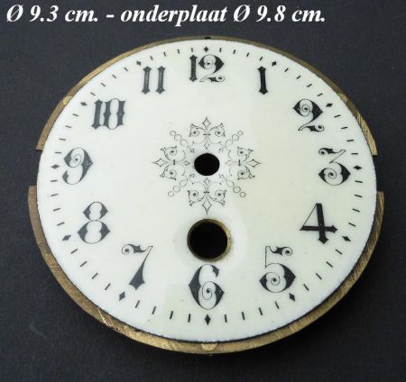 === Wijzerplaat = Emaillé = oud === 18004