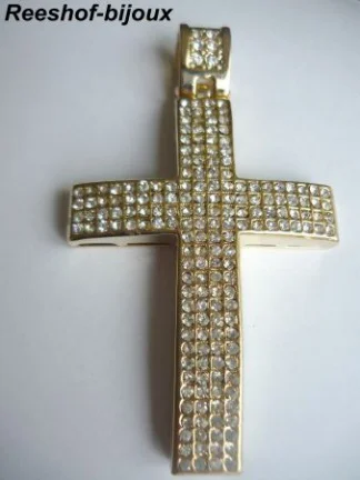 ACTIE: KRUIS GOUD PL. ZIRKONIA'S MICRO PAVE - nr. 1