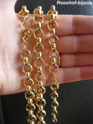 EXCLUSIEVE JASSERON KETTING GOUD PL. 55 X 1 CM