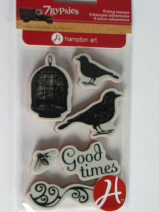 7-gypsies cling mounted stamp good times