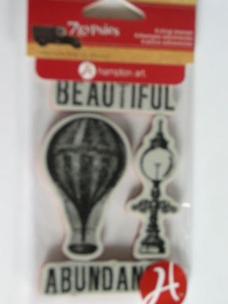 7-gypsies cling mounted stamp airballoon lamp