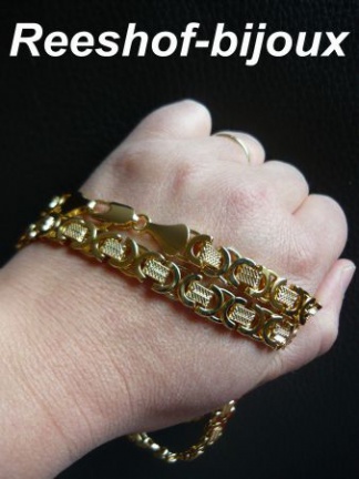 ACTIE: KONINGSKETTING GOUD PLATED 50 x 1 cm