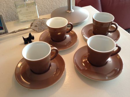• * 4 mooie Perla Arzberg espresso kop en schotels * - Afbeelding 3