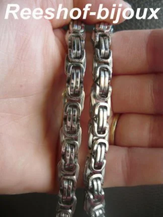 EDELSTALEN KONINGSKETTING 60 CM 7X7 MM - nr. 1