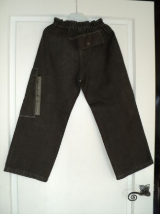 Jean Bourget olijf groene broek maat 128 - Afbeelding 3