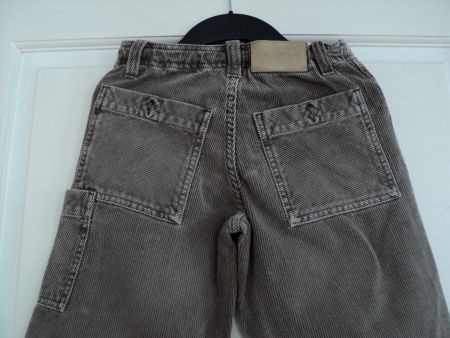 Burberry licht bruine ribbroek maat 128 - Afbeelding 2