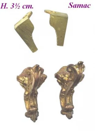=== Klokstel poten = 2 voor 2 achter = oud === 20379