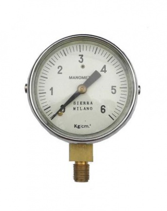 = Manometer = metaal = z.g.a.n. = 20384