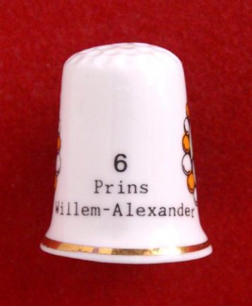 Vingerhoedje Prins Willem-Alexander (nr. 6) - Afbeelding 2