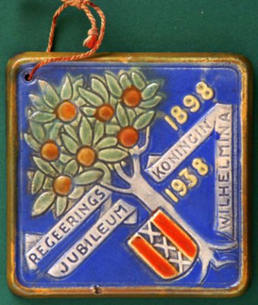 Tegel Wilhelmina (1898-1938) GOEDEWAAGEN - Afbeelding 2
