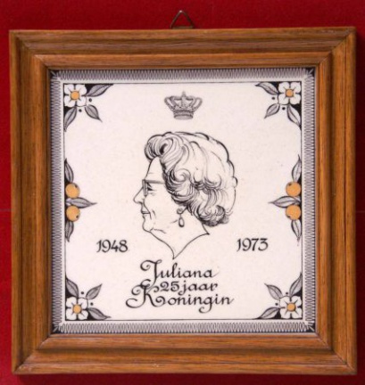 Tegel 1948-1973 - Juliana 25 jaar Koningin - nr. 1
