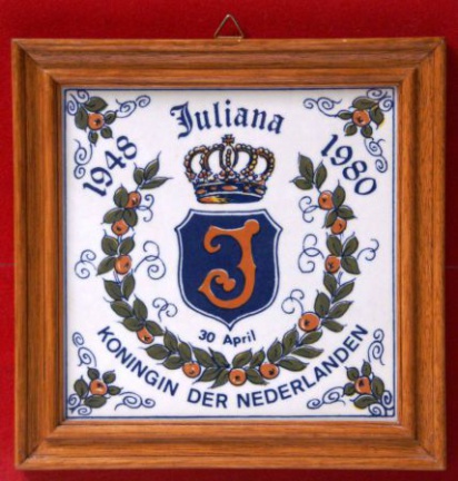 Tegel 1948 Juliana 1980 30 April - Koningin der Nederlanden - nr. 1